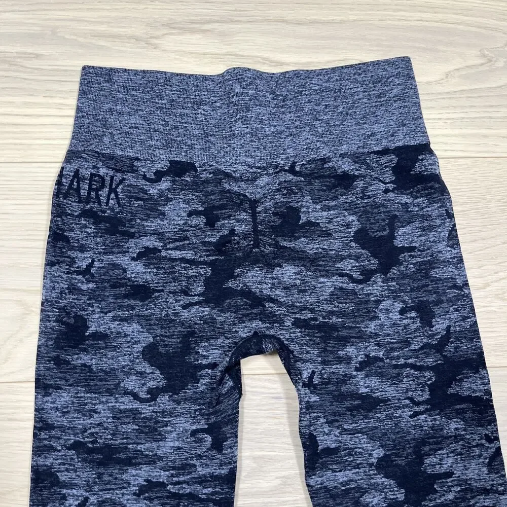 Gymshark Women’s Adapt Camo Seamless Leggings Black Grey - Picture 10 of 10